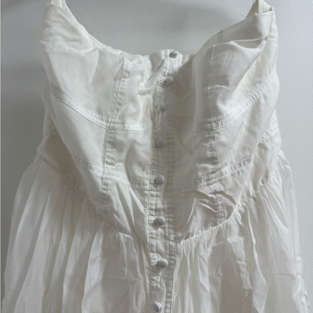 Anthropologie Mare Mare Island Flounced Maxi Dress white - Picture 3 of 7